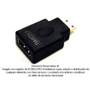 Adaptador HDMI hembra  a mini HDMI macho